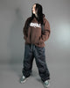 Brown Calligraphy Hoodie
