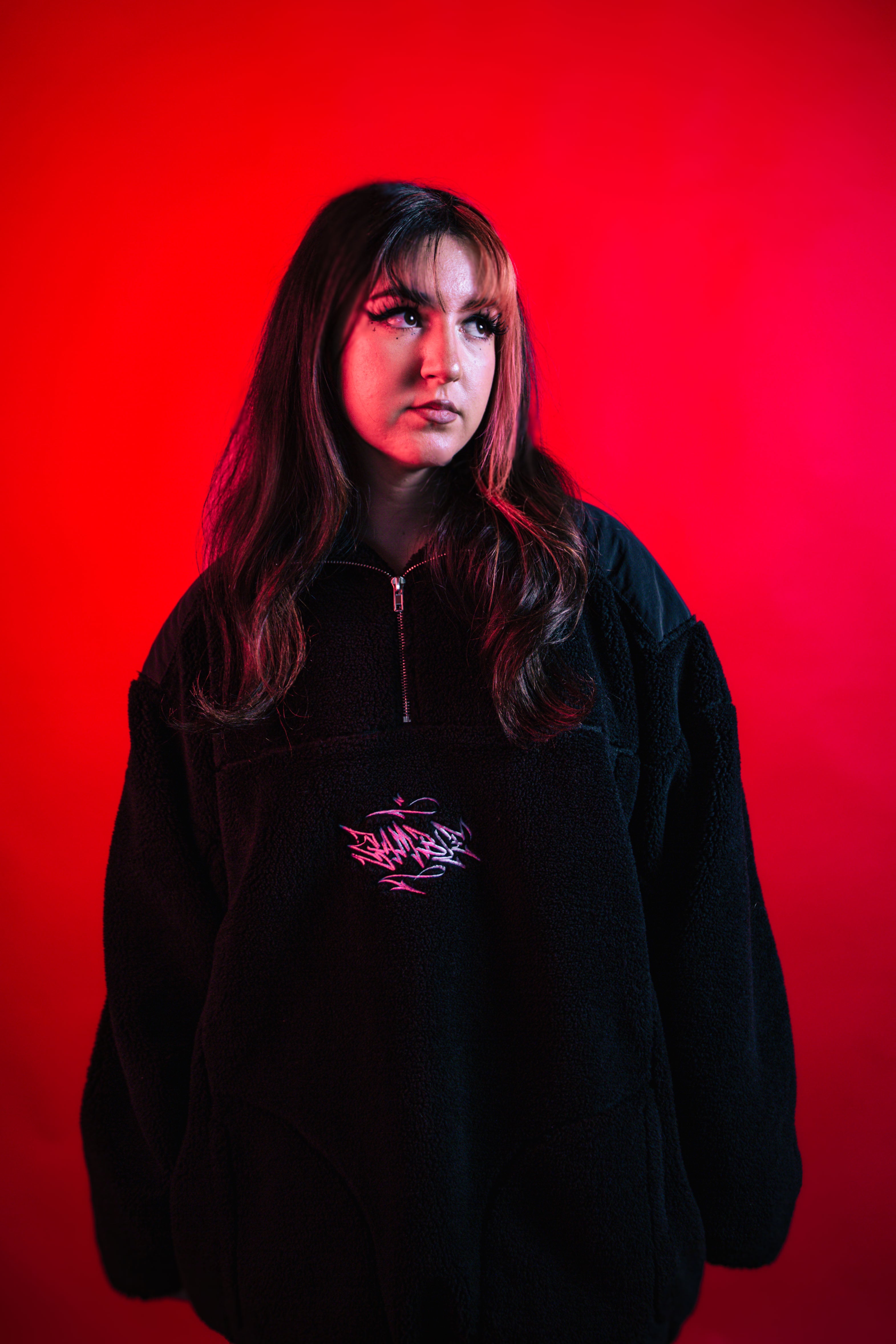 Black Sherpa QuarterZip