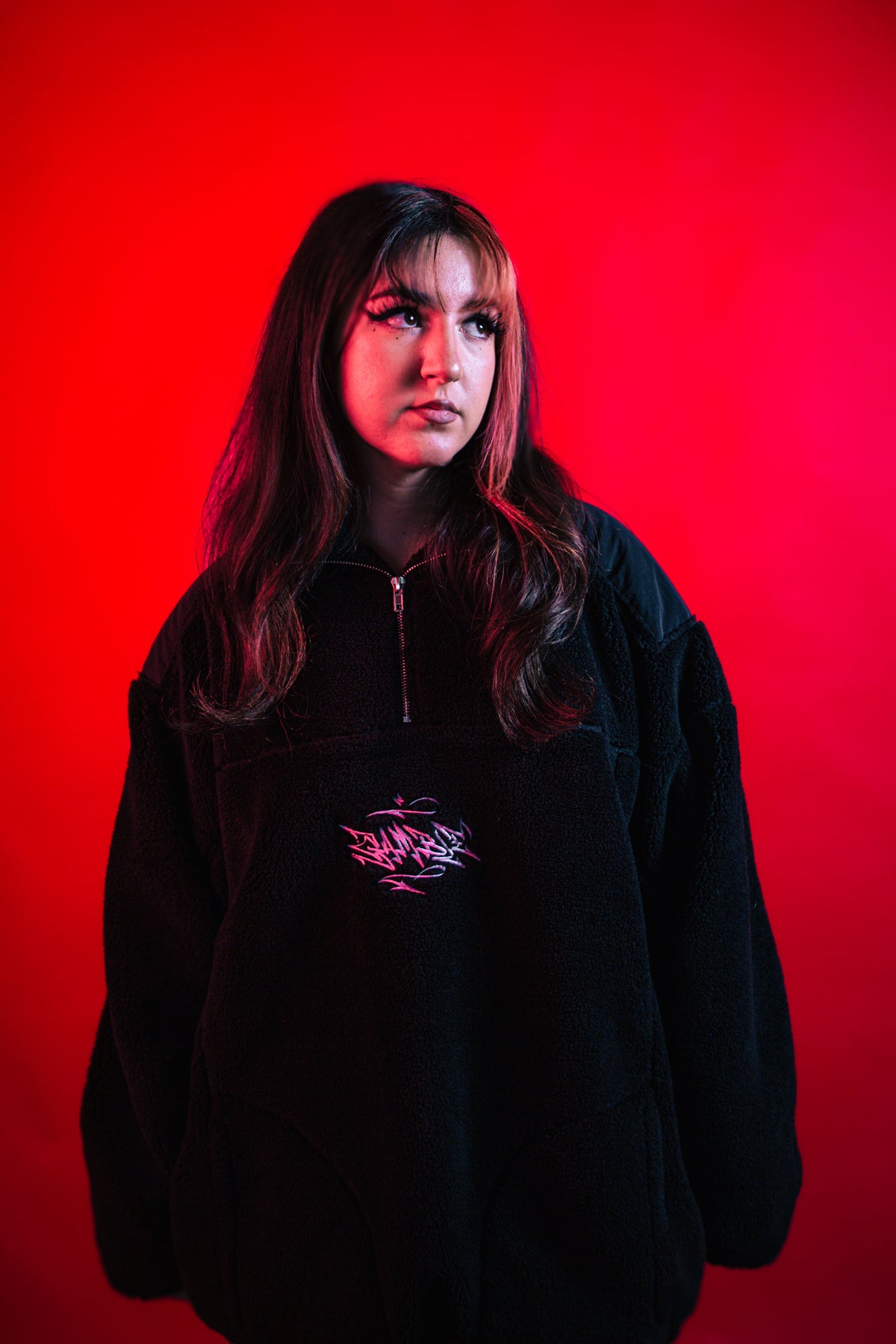 Black Sherpa QuarterZip