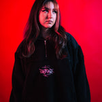 Black Sherpa QuarterZip