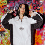 White Sherpa Quarterzip