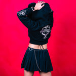 Fur Lined Baby Crop Hoodie