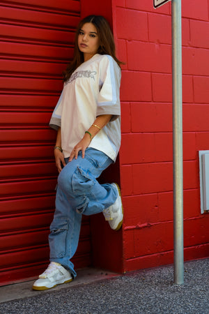 white Cut and Sew Tee 