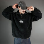 Black Sherpa QuarterZip
