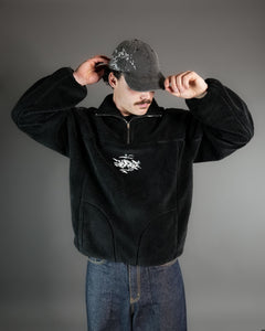 Black Sherpa QuarterZip