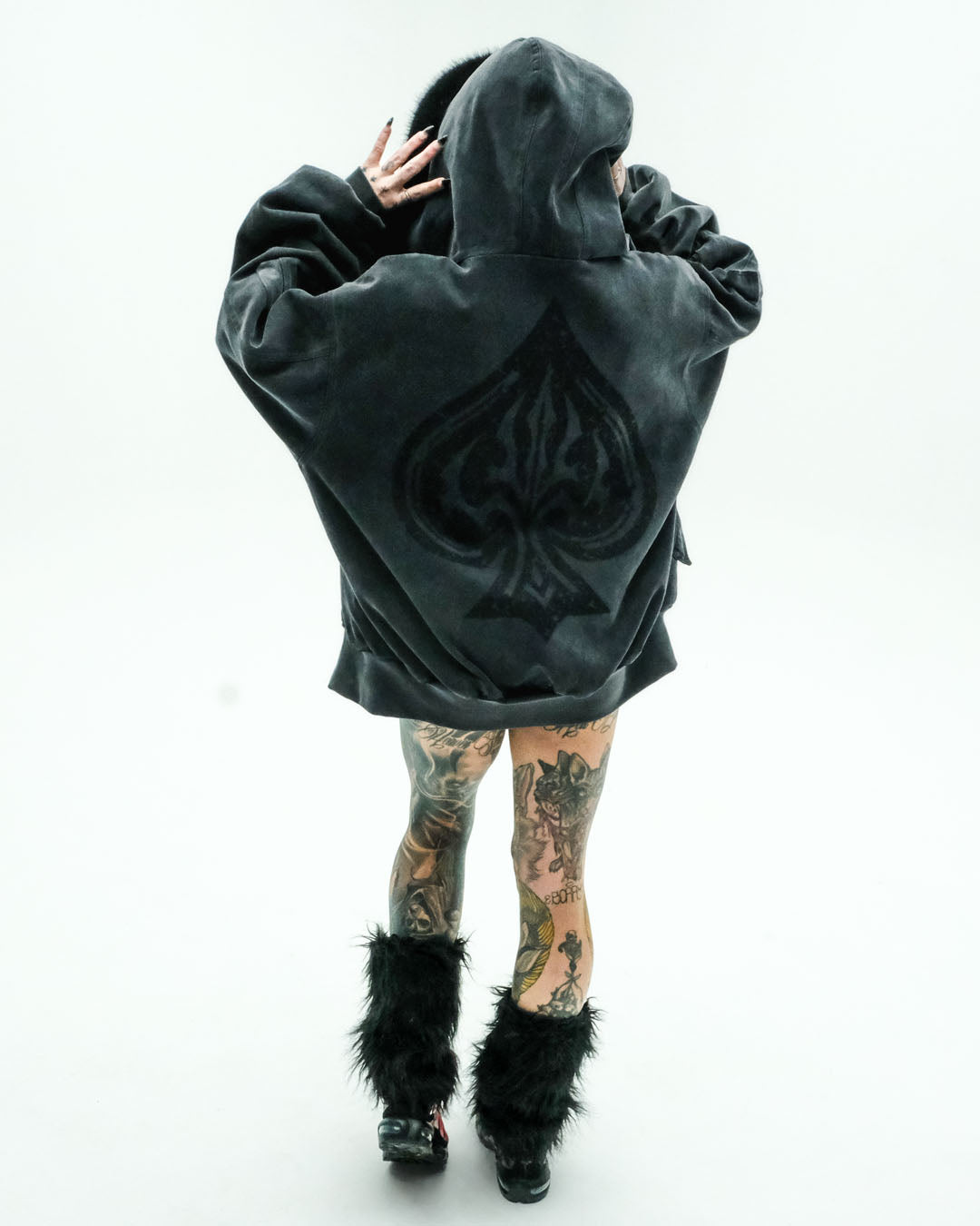 Full back view of the Heavy Ace jacket
