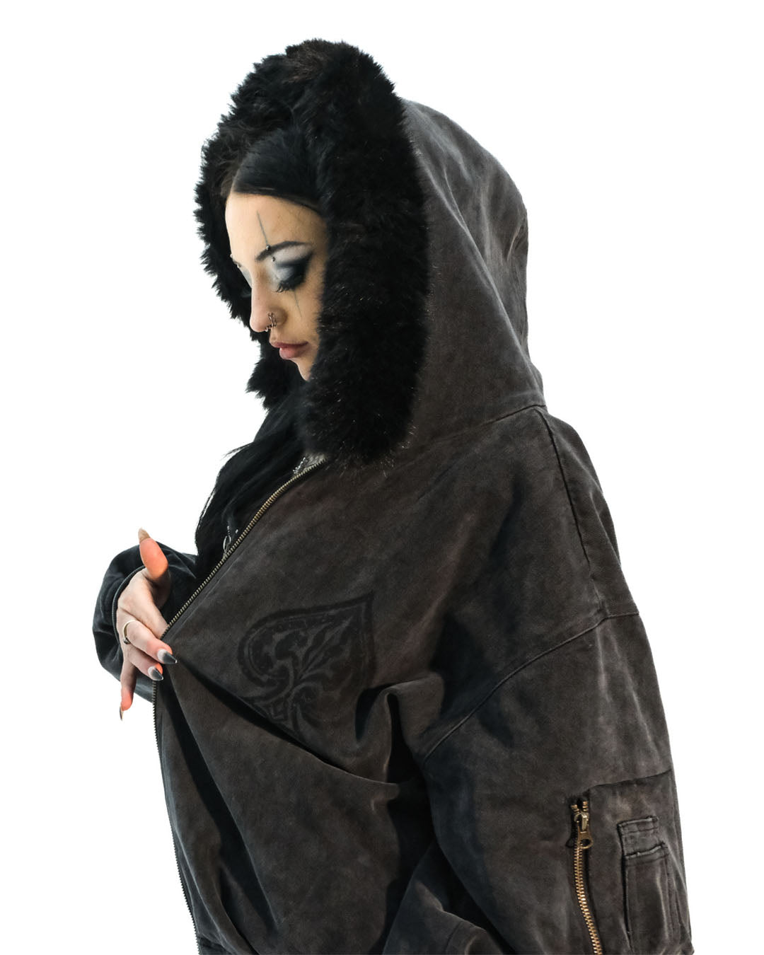 Heavy Ace jacket in profile